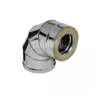 Сэндвич-колено 90 (430/0,8мм + нерж.) D 115х200 Ferrum
